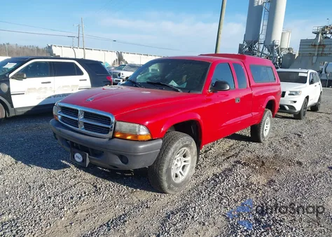 2004 Dodge Dakota из США, поврежденный, VIN 1D7HG12K54S635122